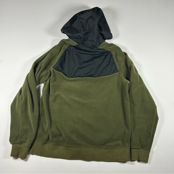 Nike Hoodie Men Medium Olive Green Full Zip Sportswear Fleece Windrunner Jacket - Picture 8 of 8